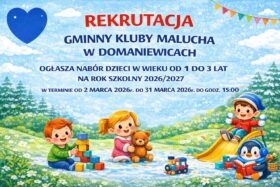 Gminny Kluby Malucha w Domaniewicach – rekrutacja na rok szkolny 2026/2027
